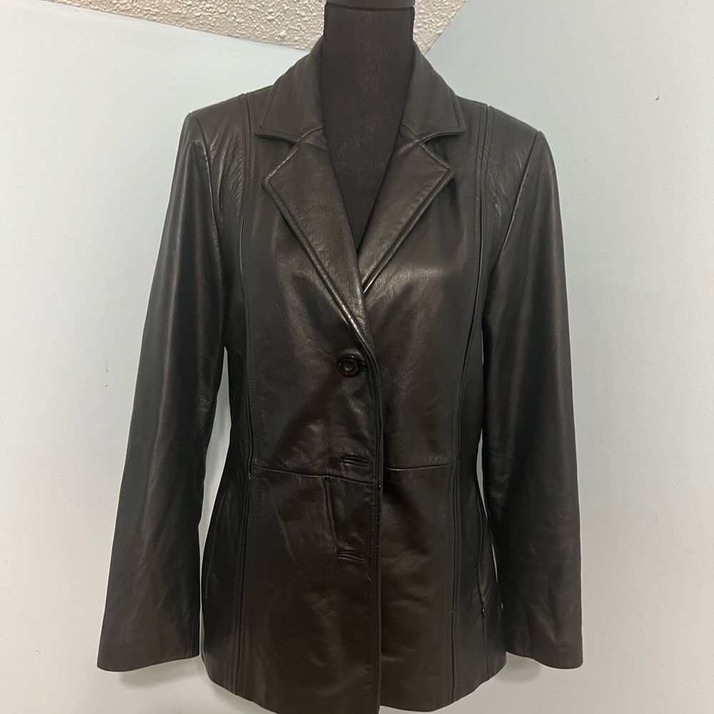 Wilson Woman’s Blazer like Leather Jacket